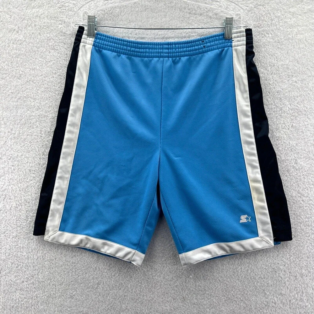 Starter Basketball Shorts Boys Large‎ Blue 32x9 Sport Athletic Polyester Youth